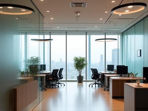 Modern office interior of Bharati News & Media in Mumbai