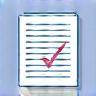 Rules icon showing document with checkmark